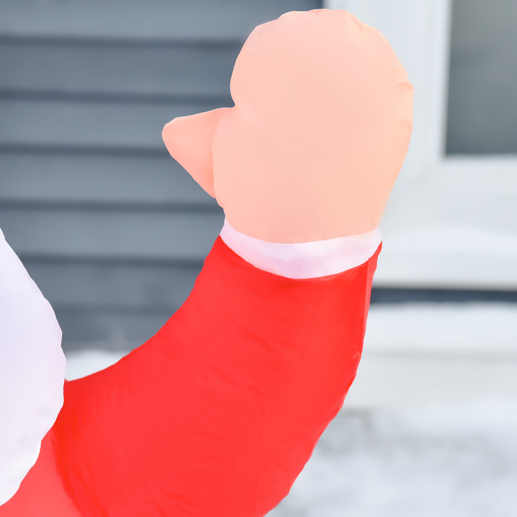 Babbo Natale Gonfiabile Impermeabile 120 cm con Luci LED