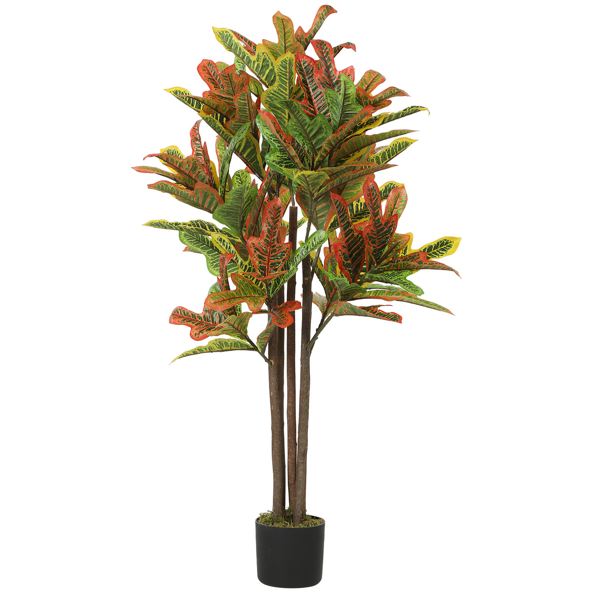 Pianta Artificiale Croton Multicolore da 120 cm