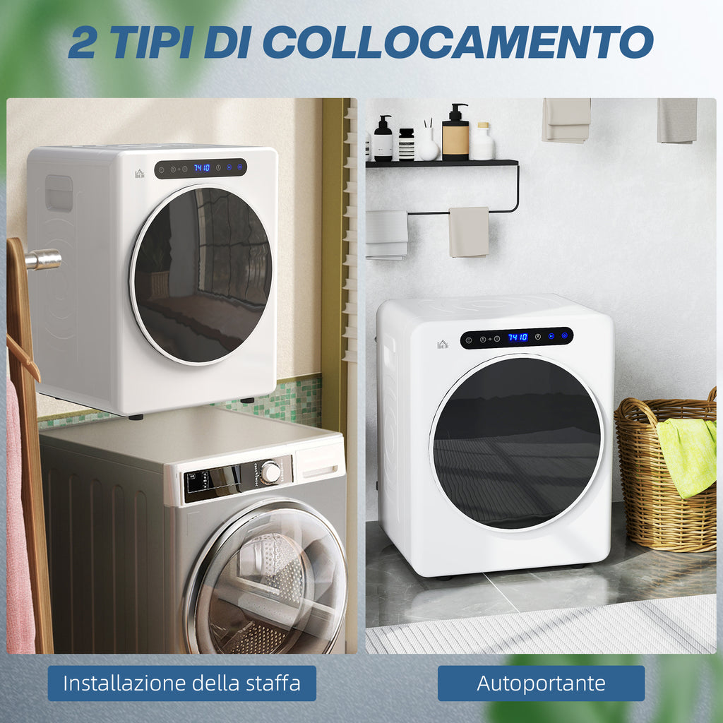 Asciugatrice 4 kg 1000 W con Funzione Antirughe