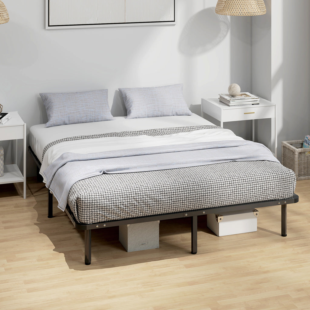 Letto Matrimoniale Industriale 160x190 cm con 28 Doghe e Spazio Contenitore