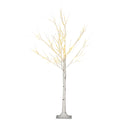 Albero di Natale Bianco 120 cm con 72 Luci LED