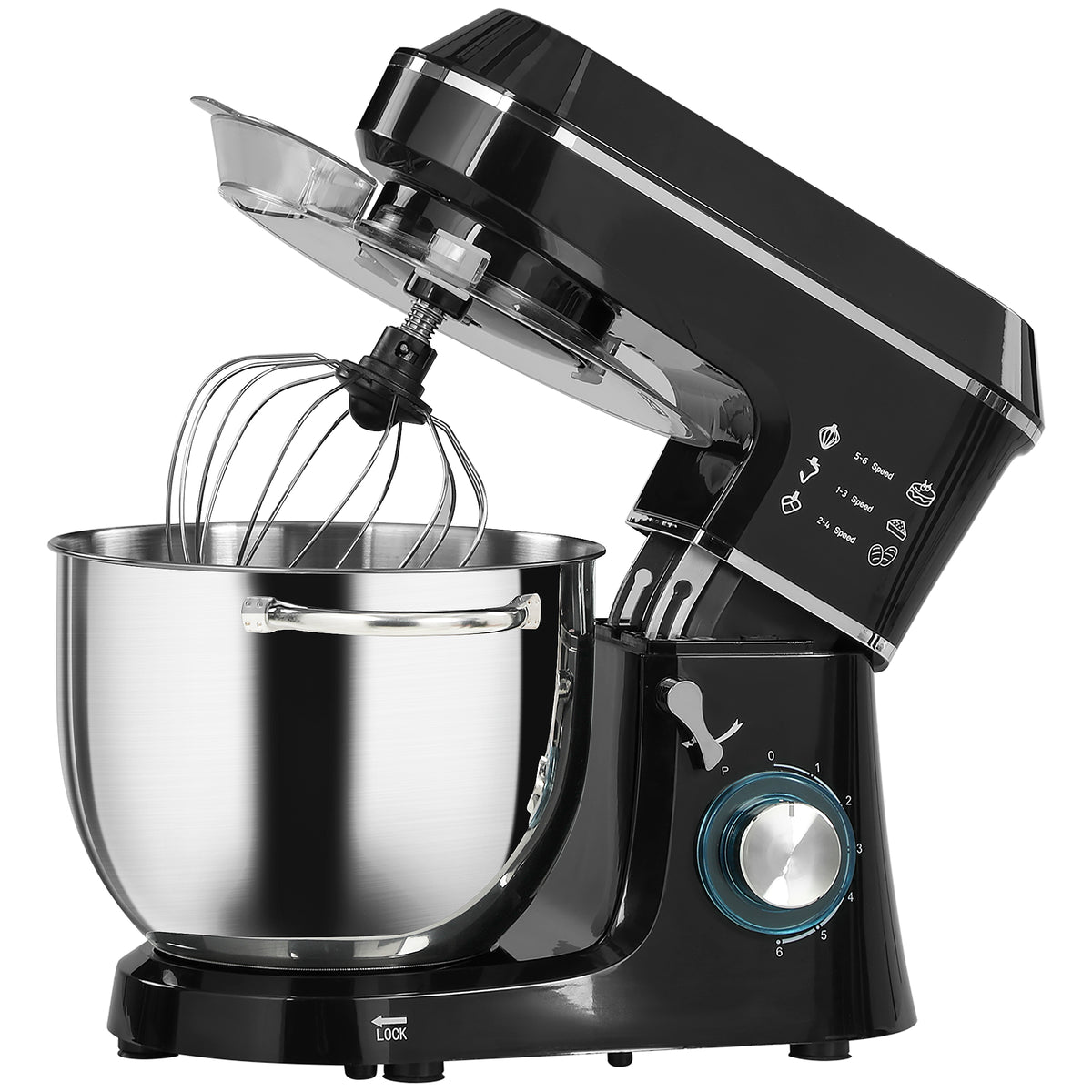 Impastatrice Planetaria 1400W con Ciotola 7 L e 6 Velocità