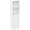 Mobiletto Bagno Slim Bianco con Ruote e Cassetto