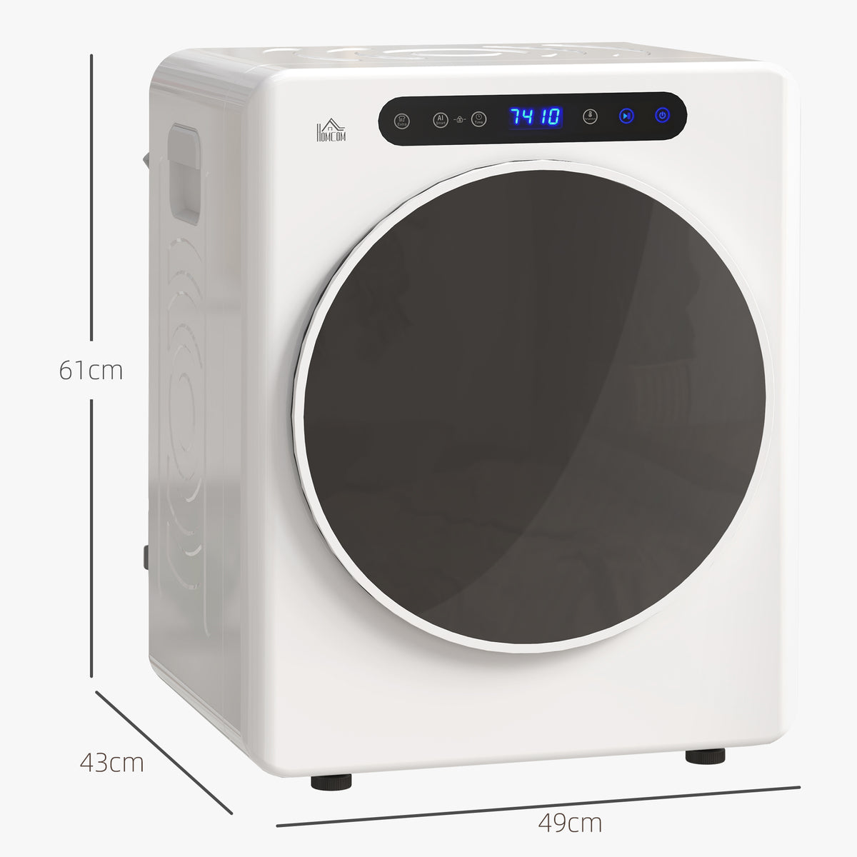 Asciugatrice 4 kg 1000 W con Funzione Antirughe