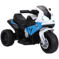 Moto Elettrica BMW S1000 RR a 3 Ruote 6V per Bambini Blu
