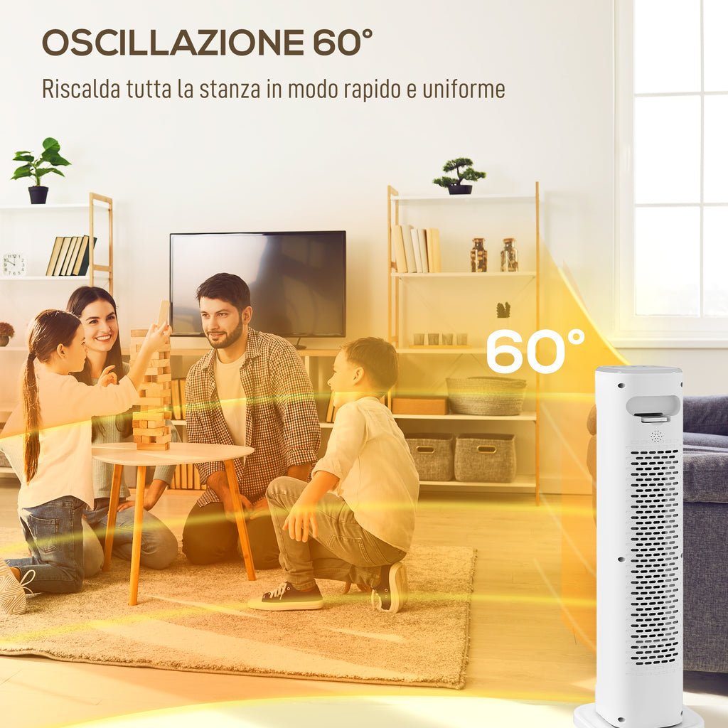 Termoventilatore Ceramico 2000W con Timer e Telecomando