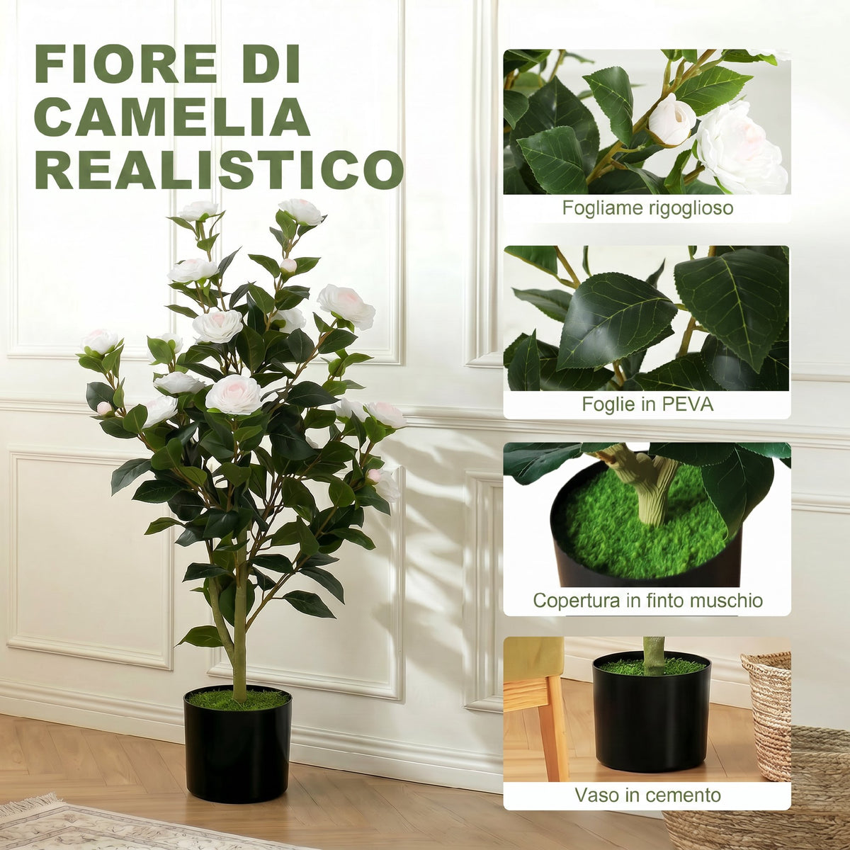 Albero Baniano Artificiale 145 cm per Interni ed Esterni