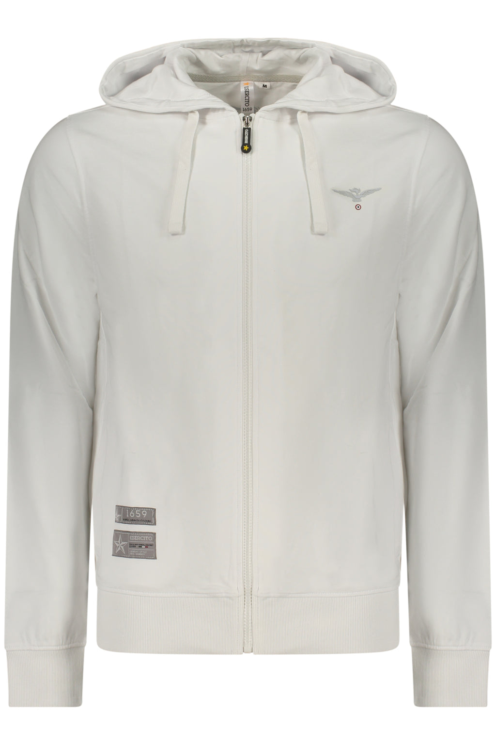 ACCADEMIA MILITARE FELPA CON ZIP UOMO BIANCO