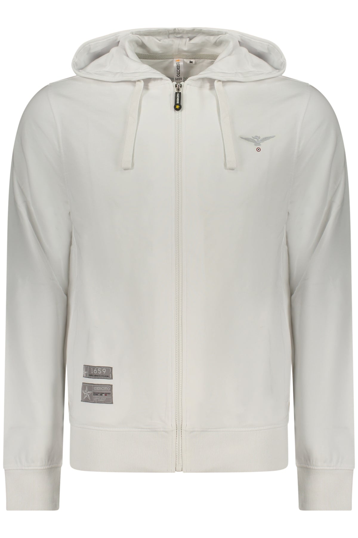 ACCADEMIA MILITARE FELPA CON ZIP UOMO BIANCO