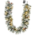 Ghirlanda Natalizia 180 cm con 50 Luci LED
