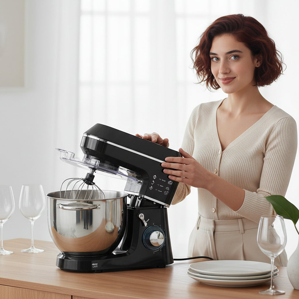 Impastatrice Planetaria 1400W con Ciotola 7 L e 6 Velocità