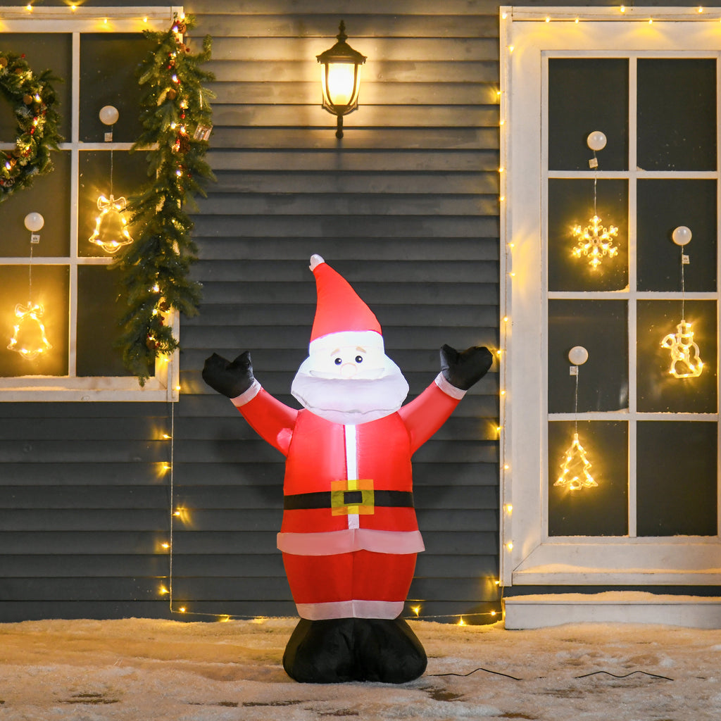 Babbo Natale Gonfiabile Luminoso con Luci LED 120 cm