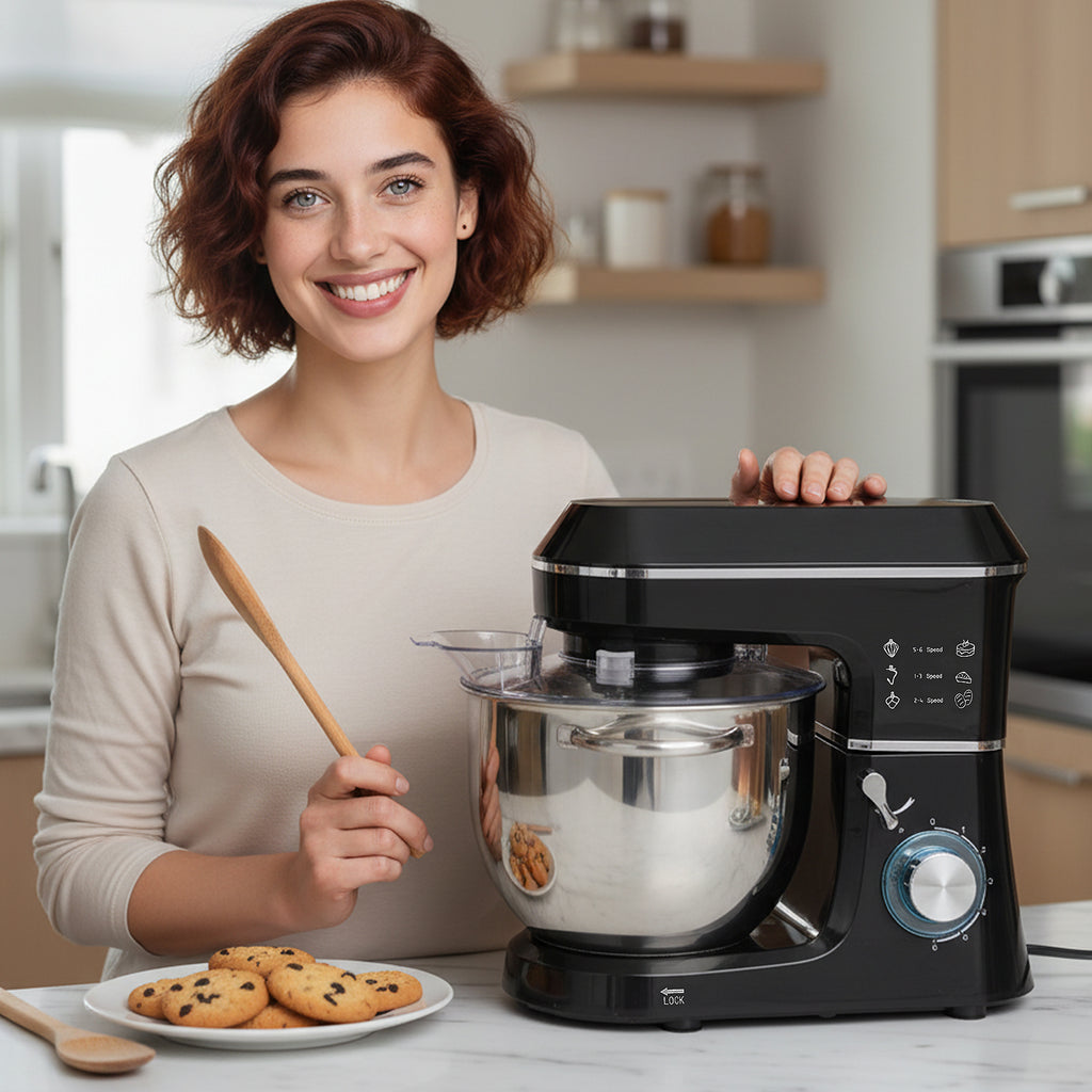 Impastatrice Planetaria 1400W con Ciotola 7 L e 6 Velocità