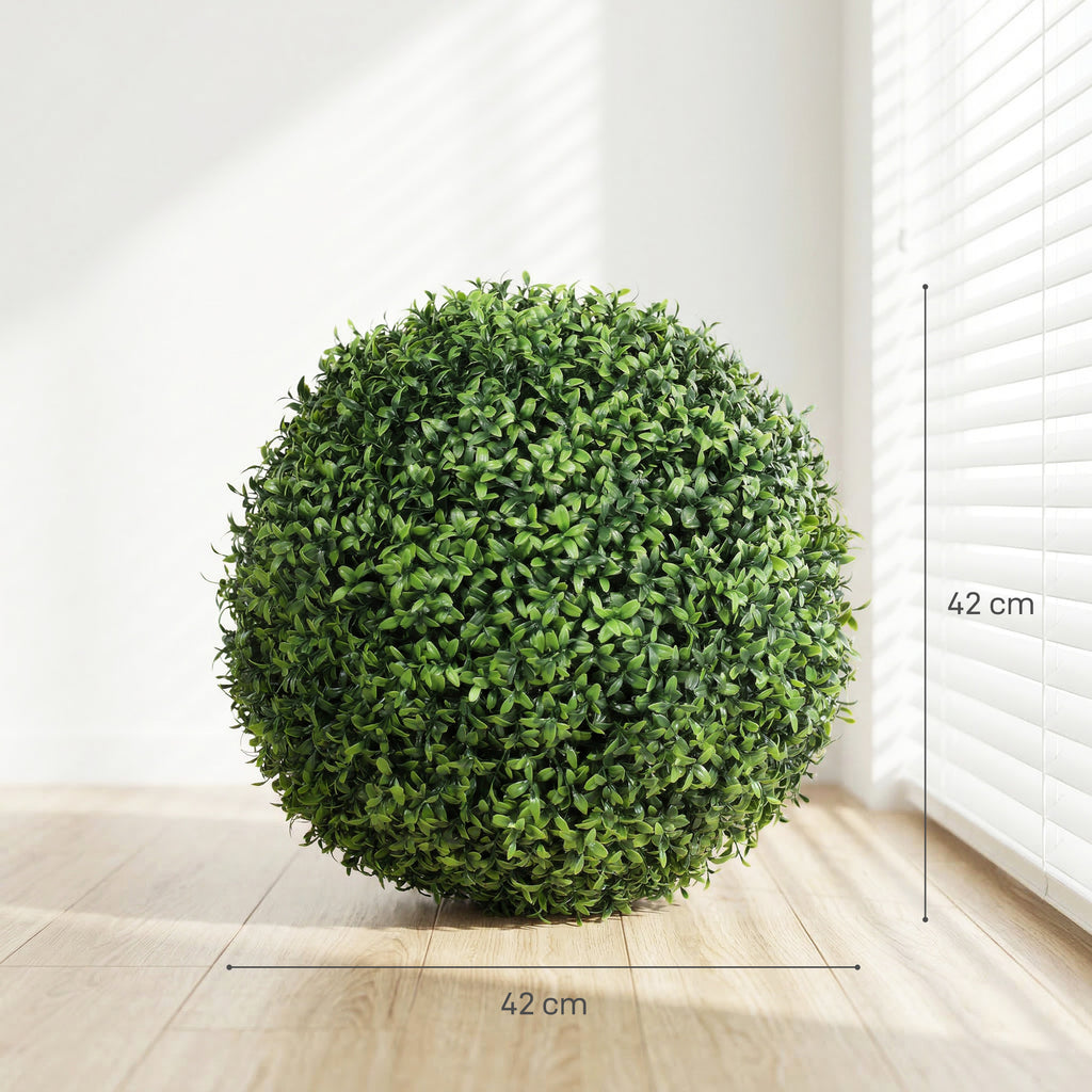 Topiaria Artificiale in Bosso 42 cm con 682 Foglie