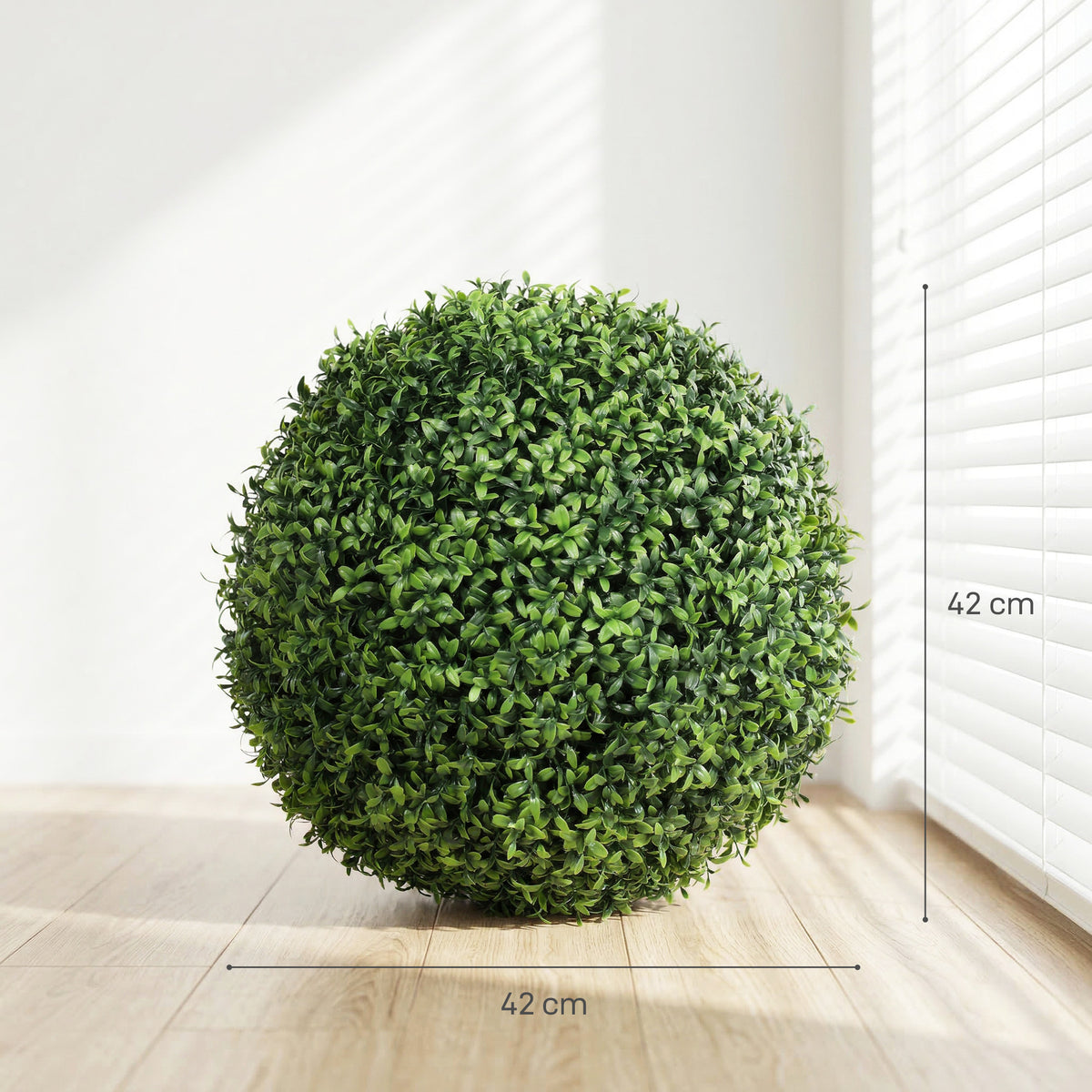 Topiaria Artificiale in Bosso 42 cm con 682 Foglie