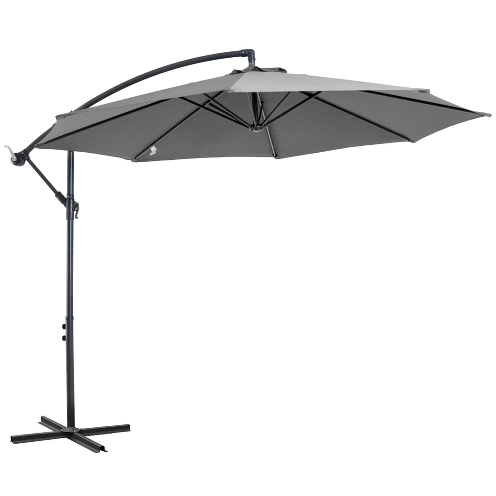 Ombrellone da Giardino 300 x 250 cm con Struttura in Acciaio e Telo Impermeabile Anti UV