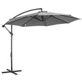Ombrellone da Giardino 300 x 250 cm con Struttura in Acciaio e Telo Impermeabile Anti UV