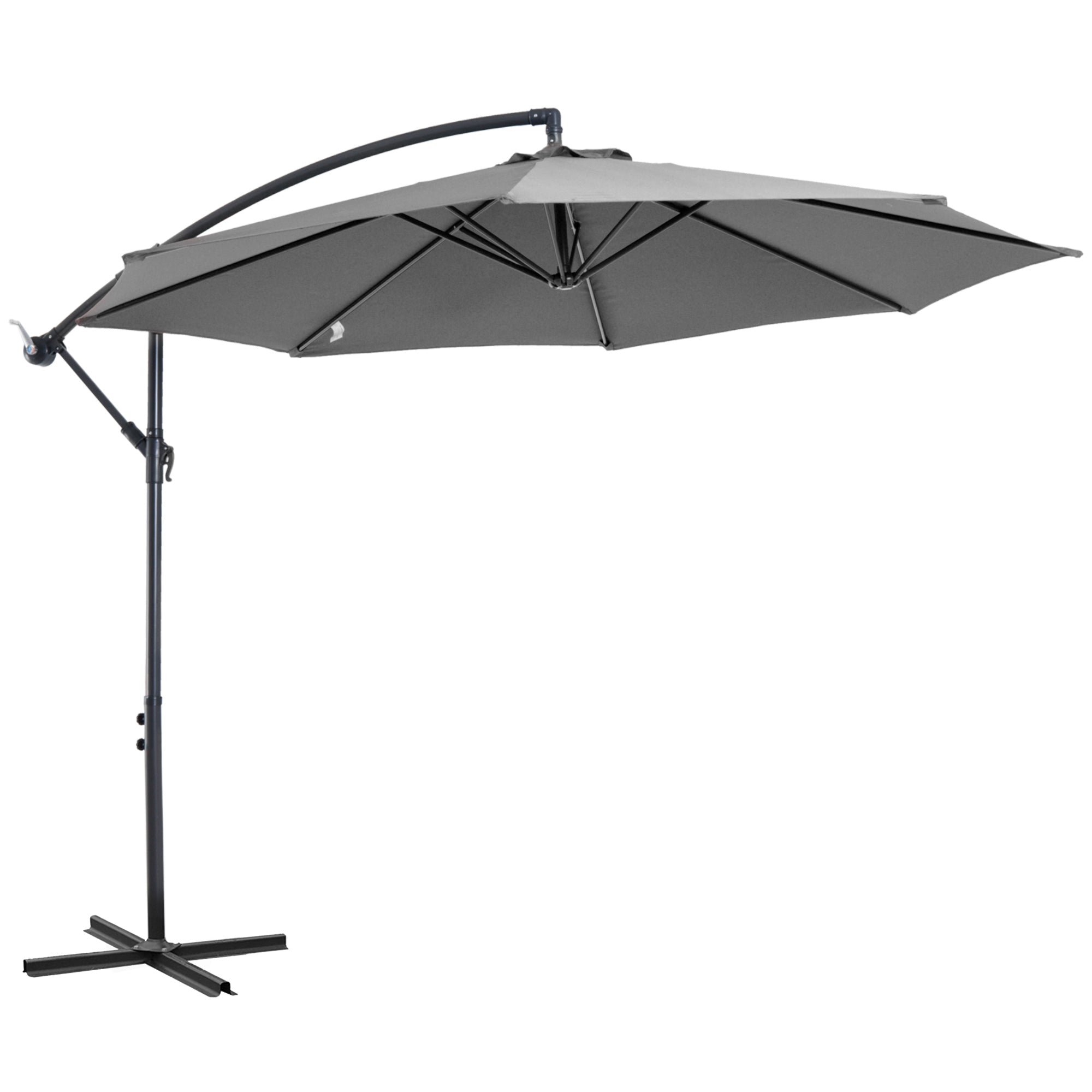 Ombrellone da Giardino 300 x 250 cm con Struttura in Acciaio e Telo Impermeabile Anti UV