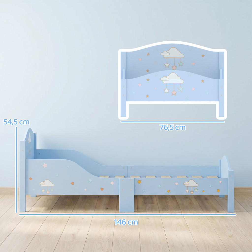 Letto Montessori a Nuvola Blu per Bambini