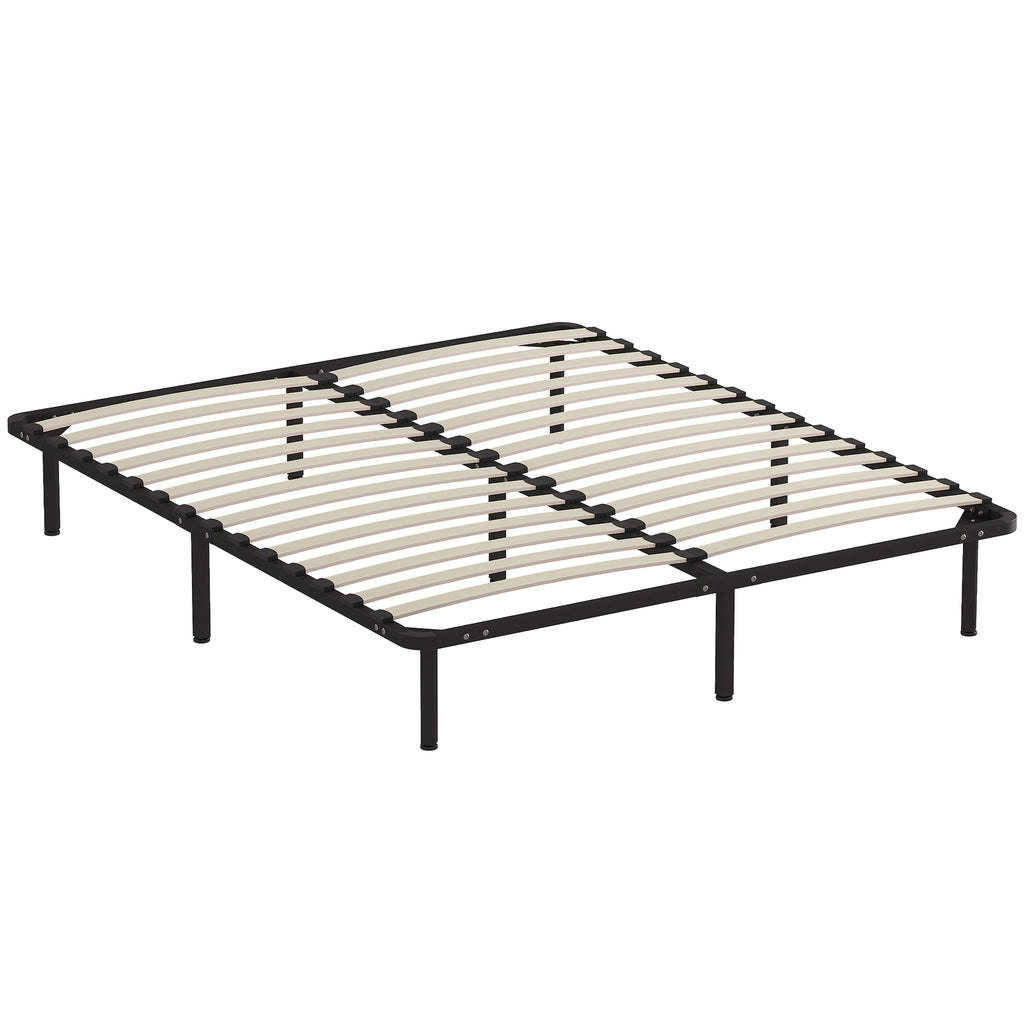 Letto Matrimoniale Industriale 160x190 cm con 28 Doghe e Spazio Contenitore