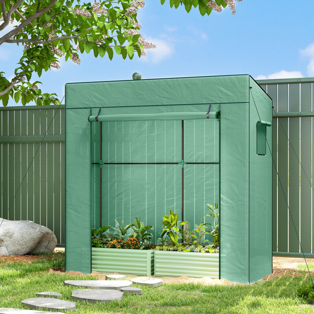 Serra da Giardino Murale 196x77x197 cm con 2 Finestre