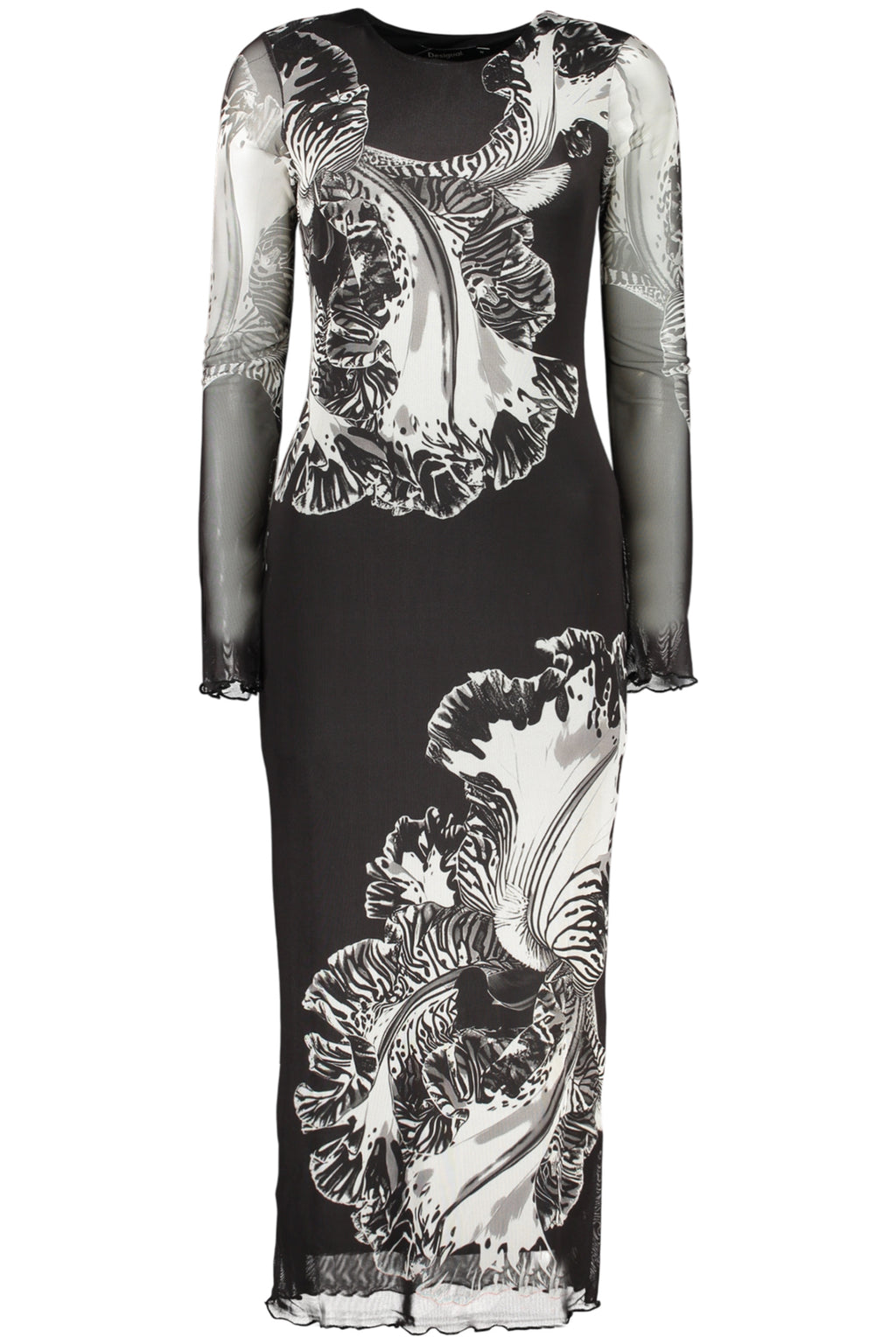 DESIGUAL ABITO LUNGO DONNA NERO