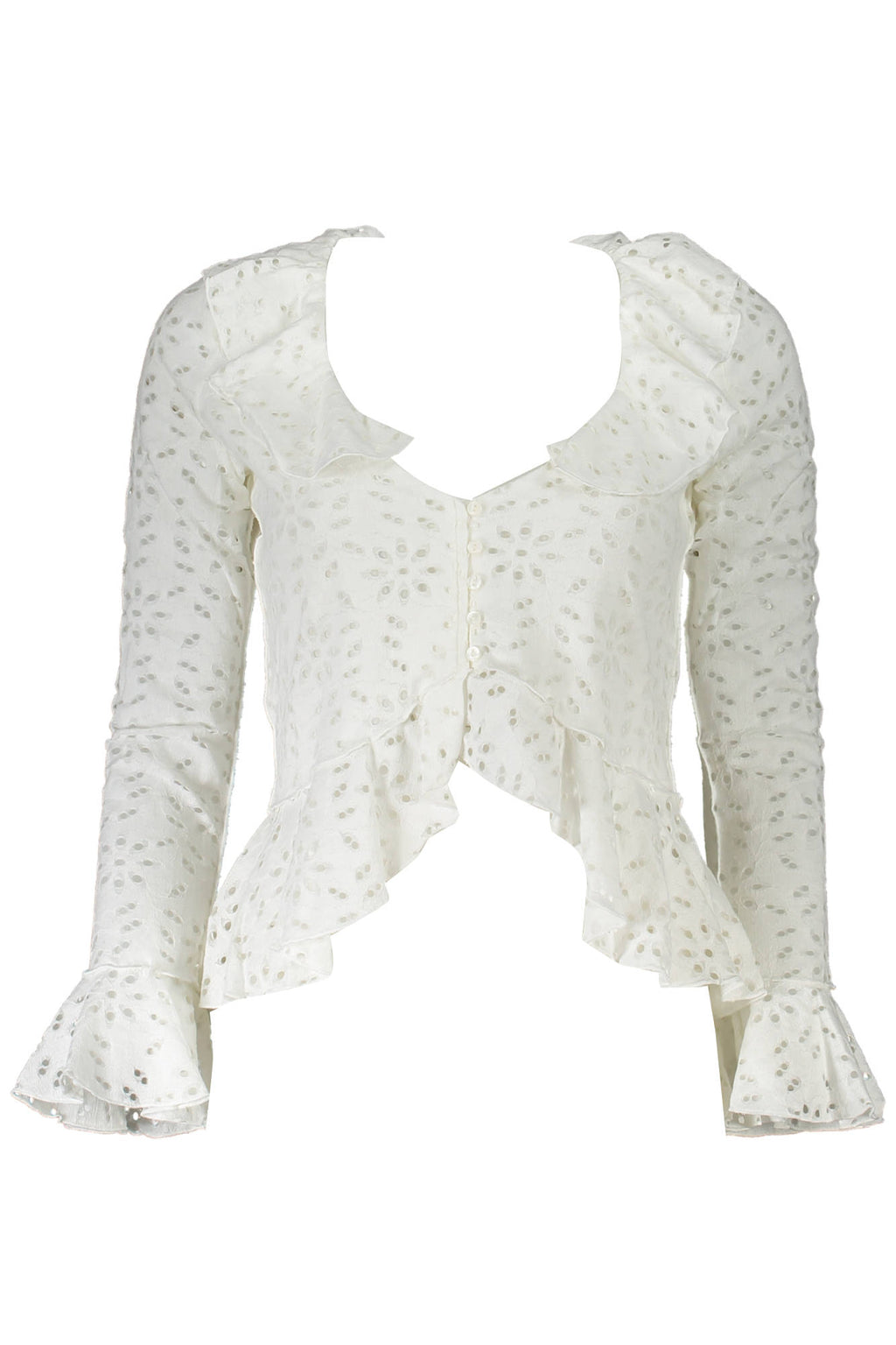 DESIGUAL CAMICIA MANICHE LUNGHE DONNA BIANCO