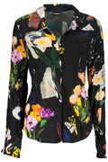 DESIGUAL CAMICIA MANICHE LUNGHE DONNA NERO