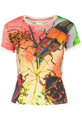 DESIGUAL T-SHIRT MANICHE CORTE DONNA ROSSO