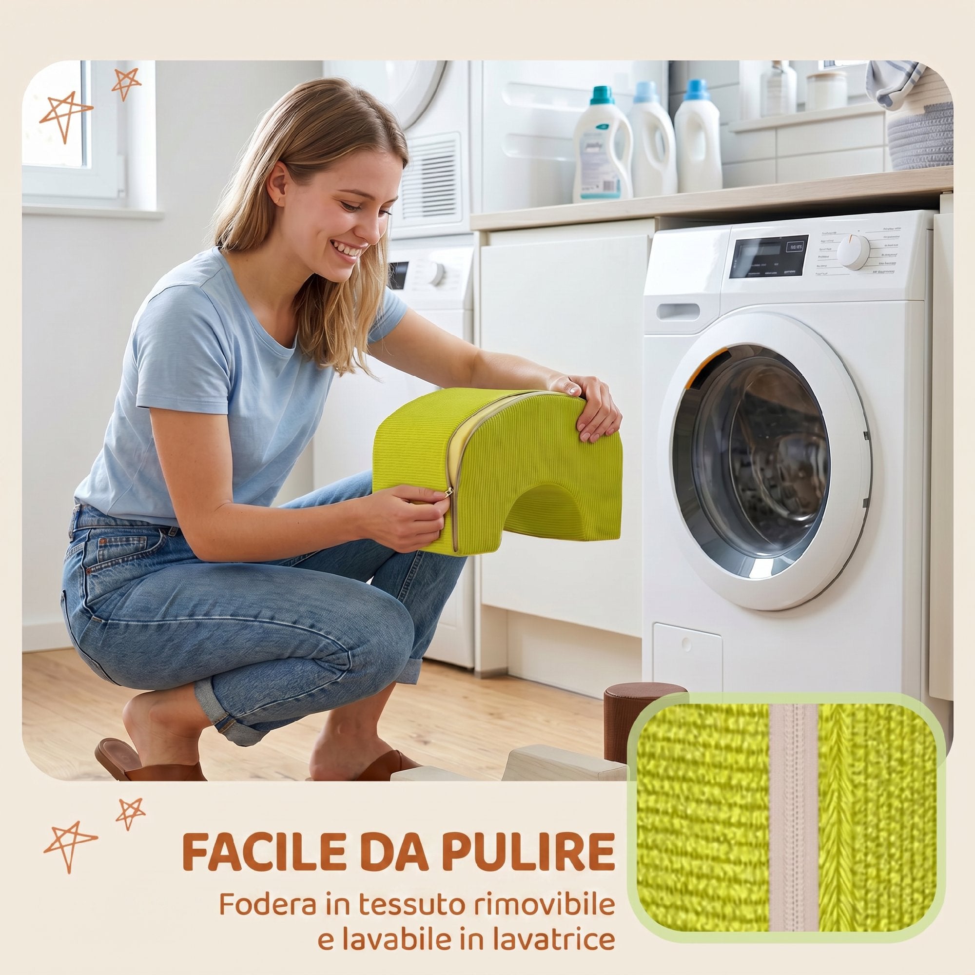 Set Psicomotricità per Bambini con 5 Blocchi in Schiuma e Base Antiscivolo