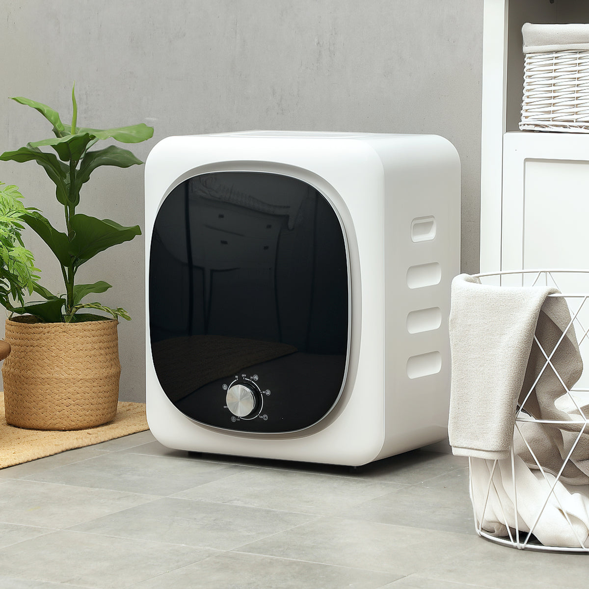Asciugatrice a Ventilazione 4 kg 800 W con 5 Modalità