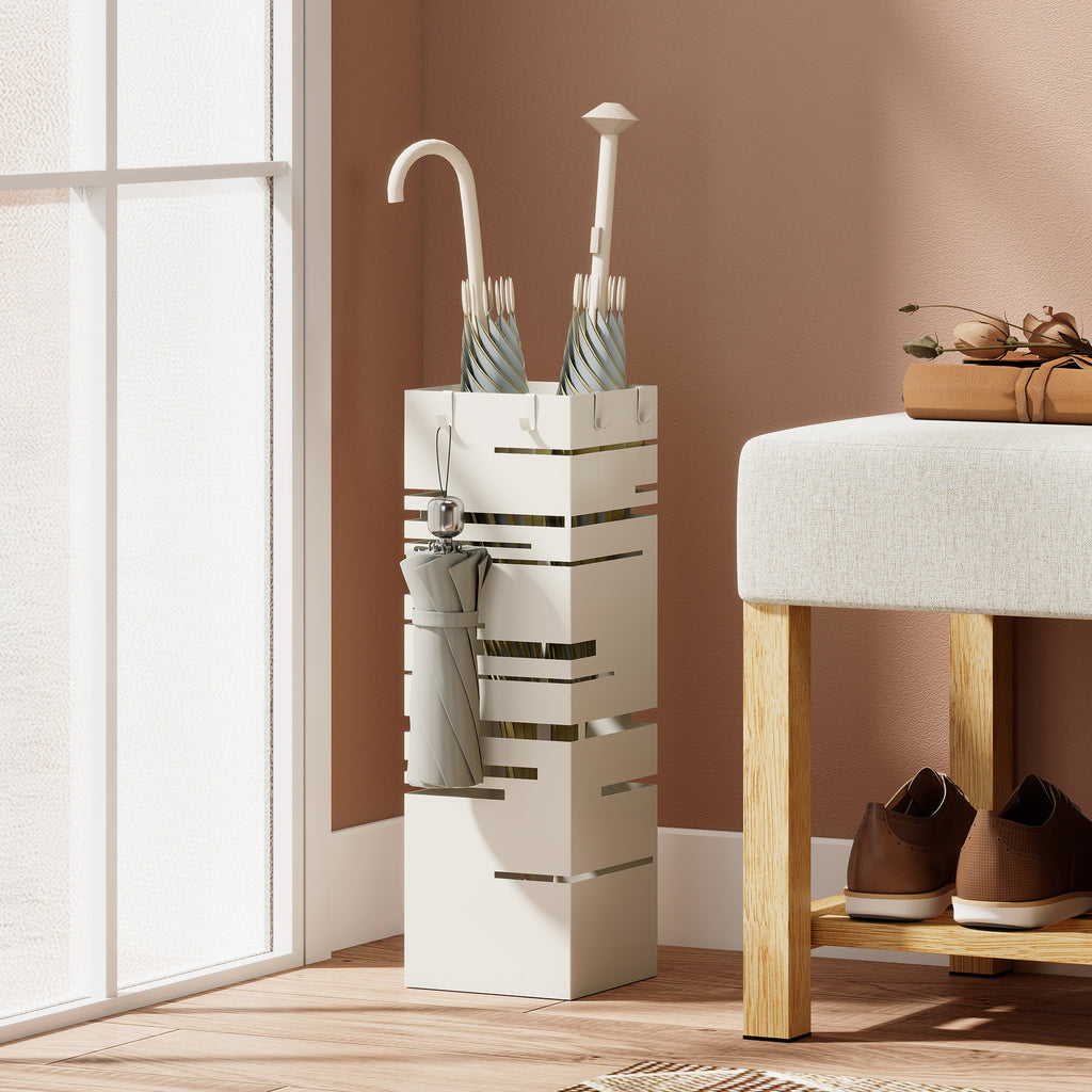 Portaombrelli Autoportante Quadrato Beige