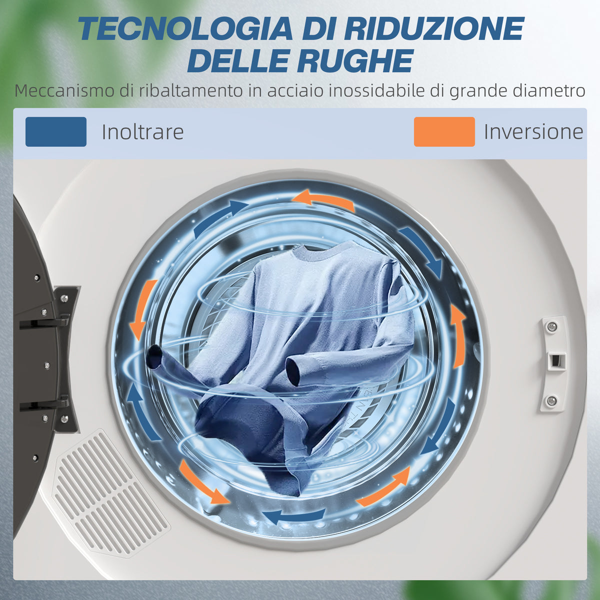 Asciugatrice 4 kg 1000 W con Funzione Antirughe