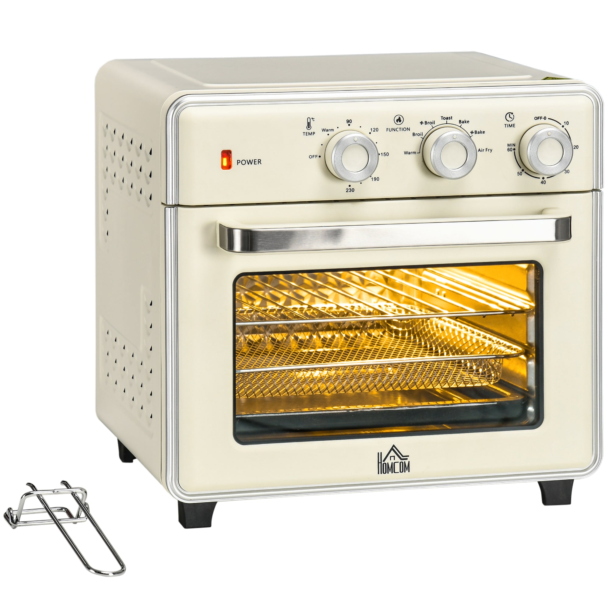 Mini Forno Elettrico Ventilato 5 in 1 da 20 Litri con Timer