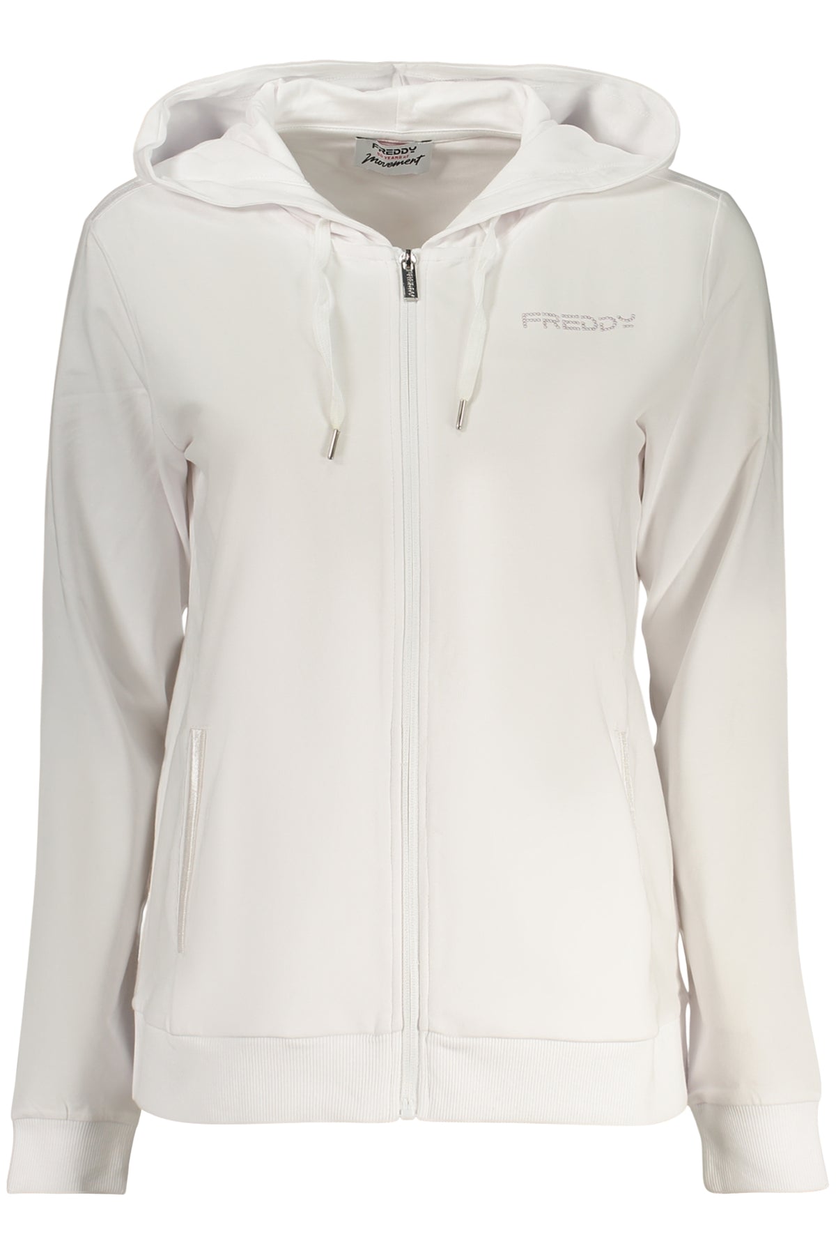 FREDDY FELPA CON ZIP DONNA BIANCO