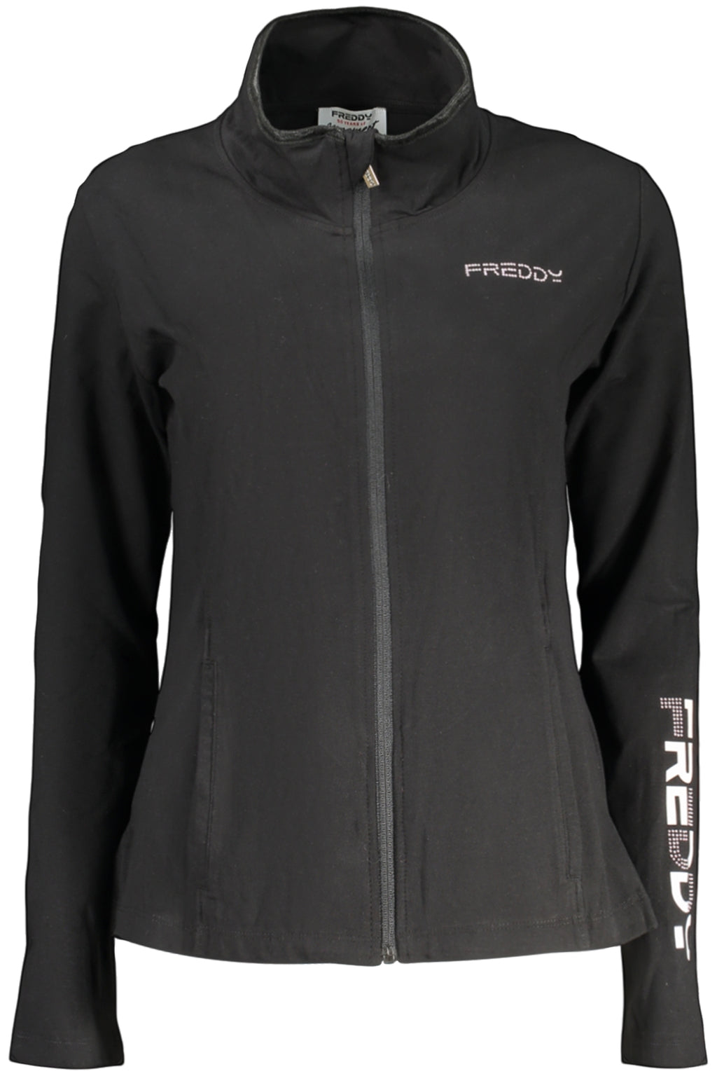 FREDDY FELPA CON ZIP DONNA NERO