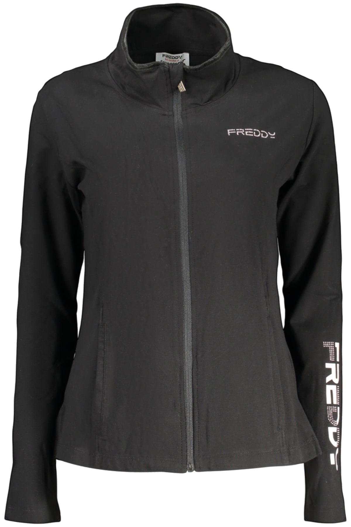 FREDDY FELPA CON ZIP DONNA NERO