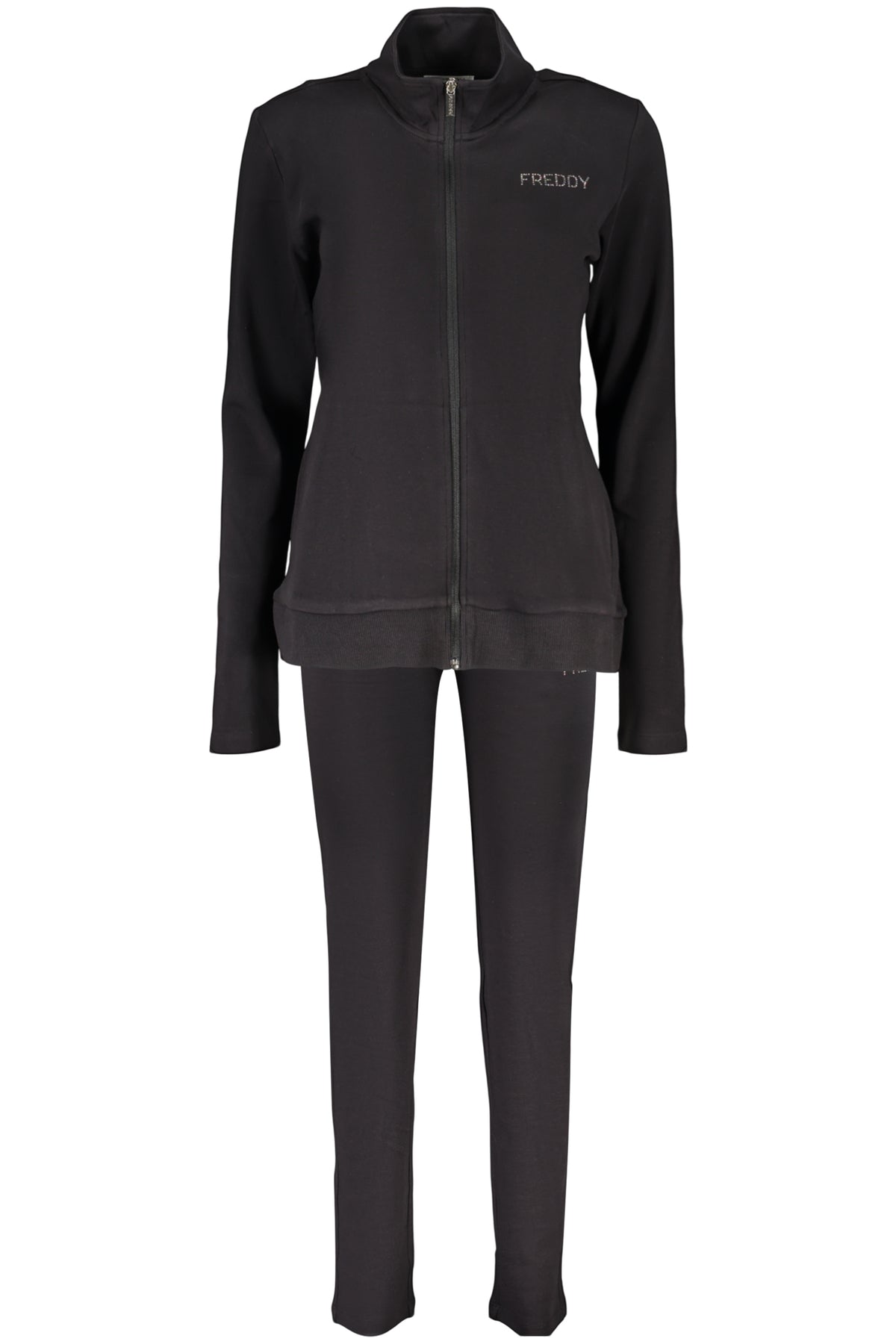 FREDDY FELPA CON ZIP DONNA NERO