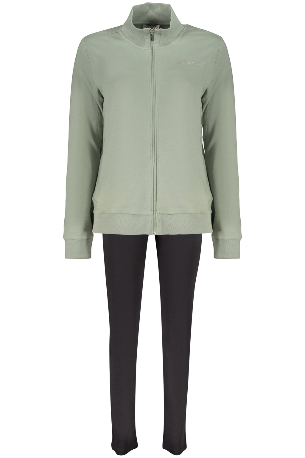 FREDDY FELPA CON ZIP DONNA VERDE