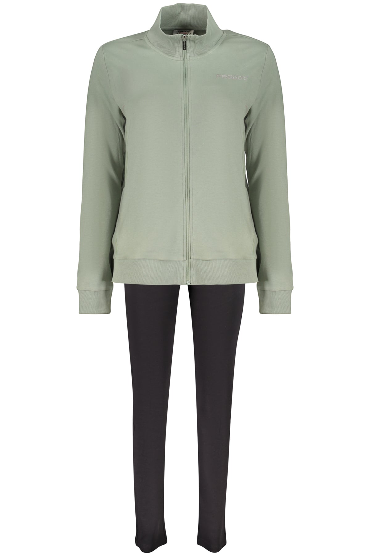 FREDDY FELPA CON ZIP DONNA VERDE