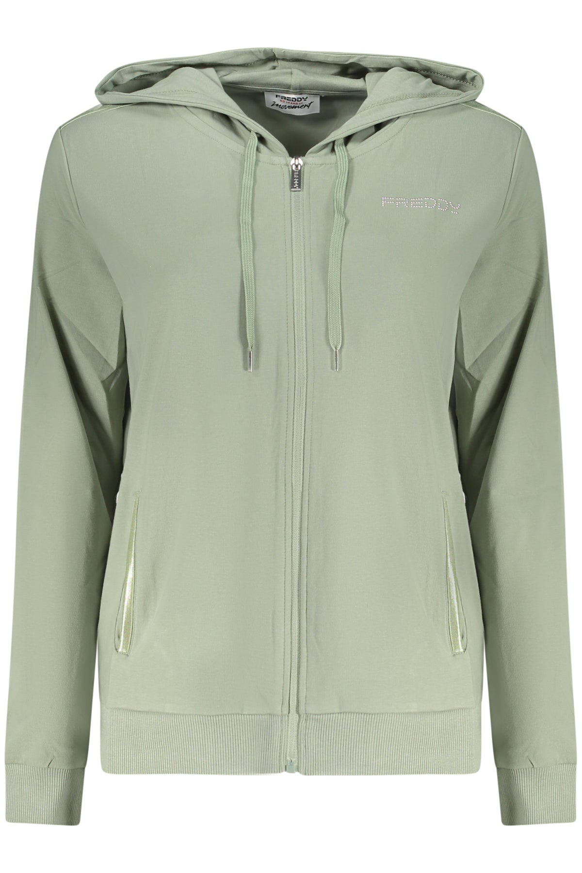 FREDDY FELPA CON ZIP DONNA VERDE