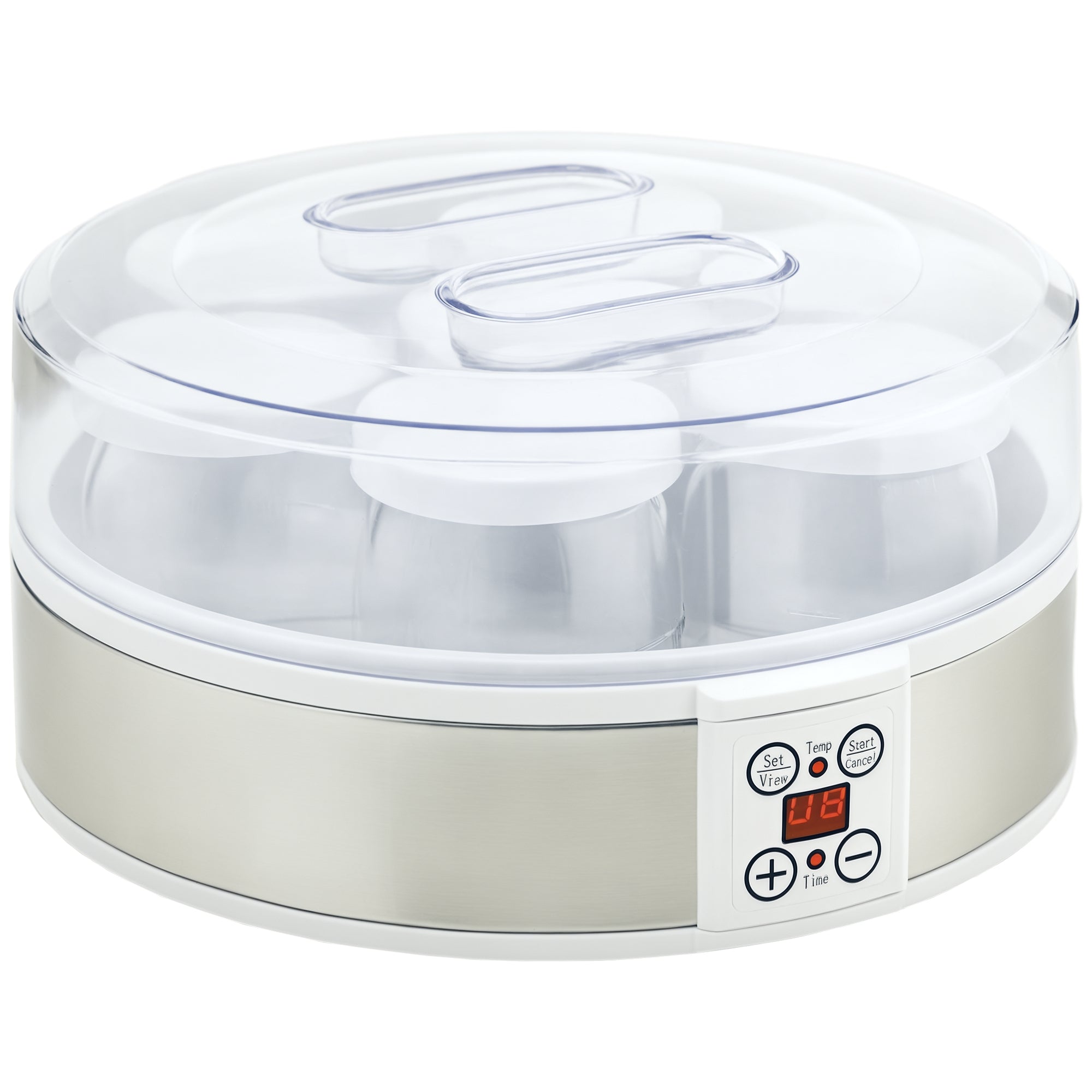 Yogurtiera Elettrica da 1,5 Litri con 7 Vasetti e Display Digitale