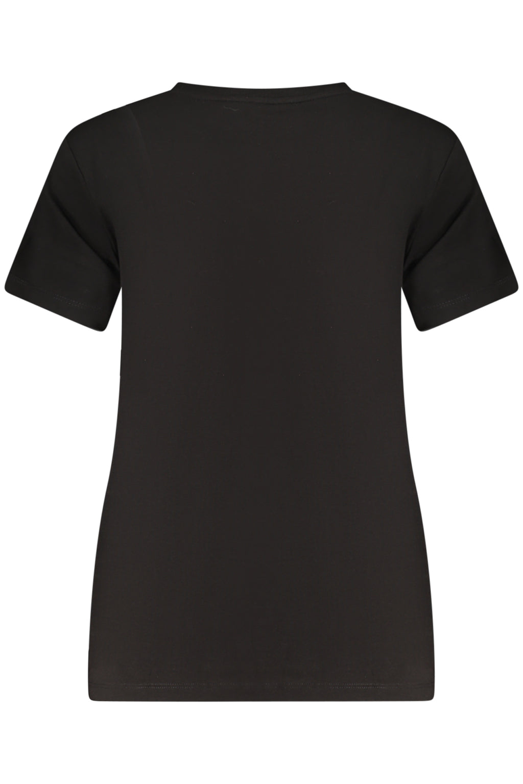 GUESS JEANS T-SHIRT MANICHE CORTE DONNA NERO
