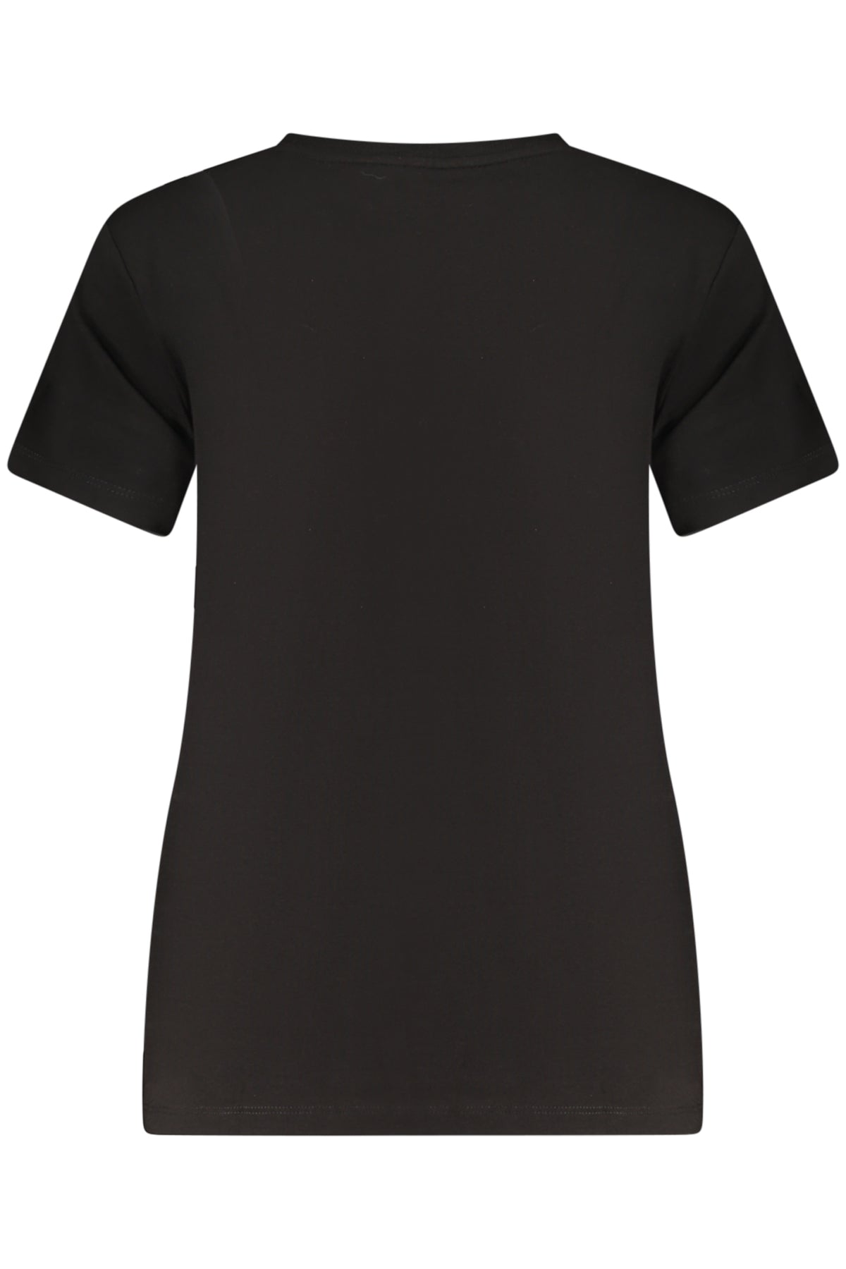 GUESS JEANS T-SHIRT MANICHE CORTE DONNA NERO