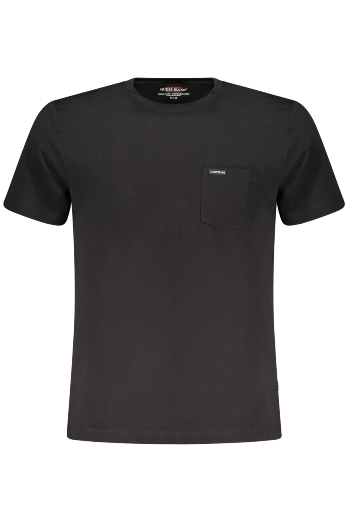 GUESS JEANS T-SHIRT MANICHE CORTE UOMO NERO
