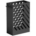 Portaombrelli in Acciaio Nero con 4 Ganci