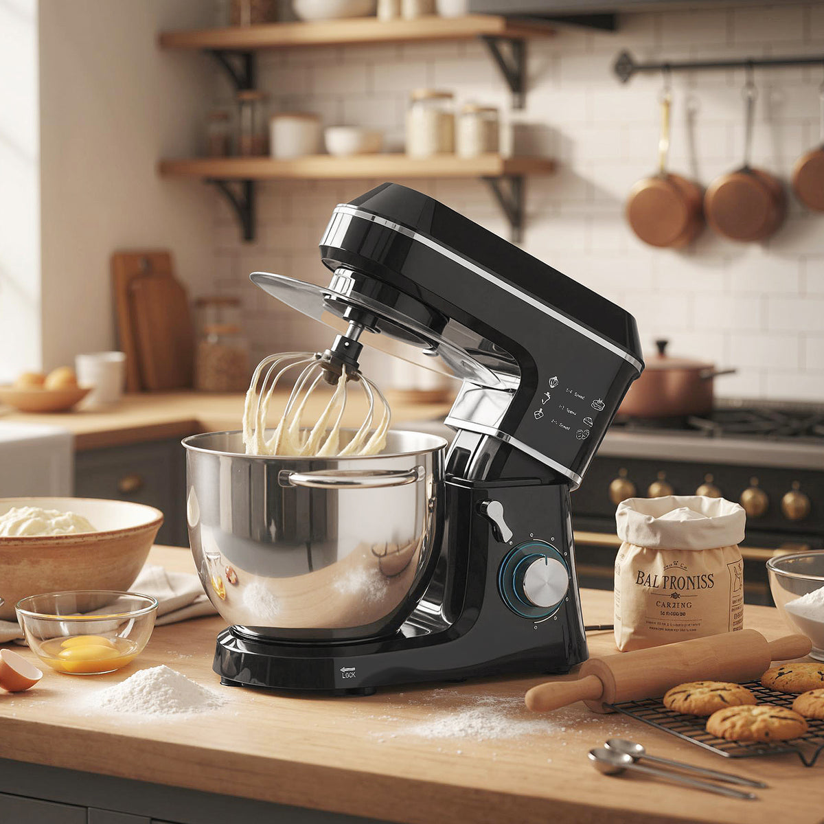 Impastatrice Planetaria 1400W con Ciotola 7 L e 6 Velocità