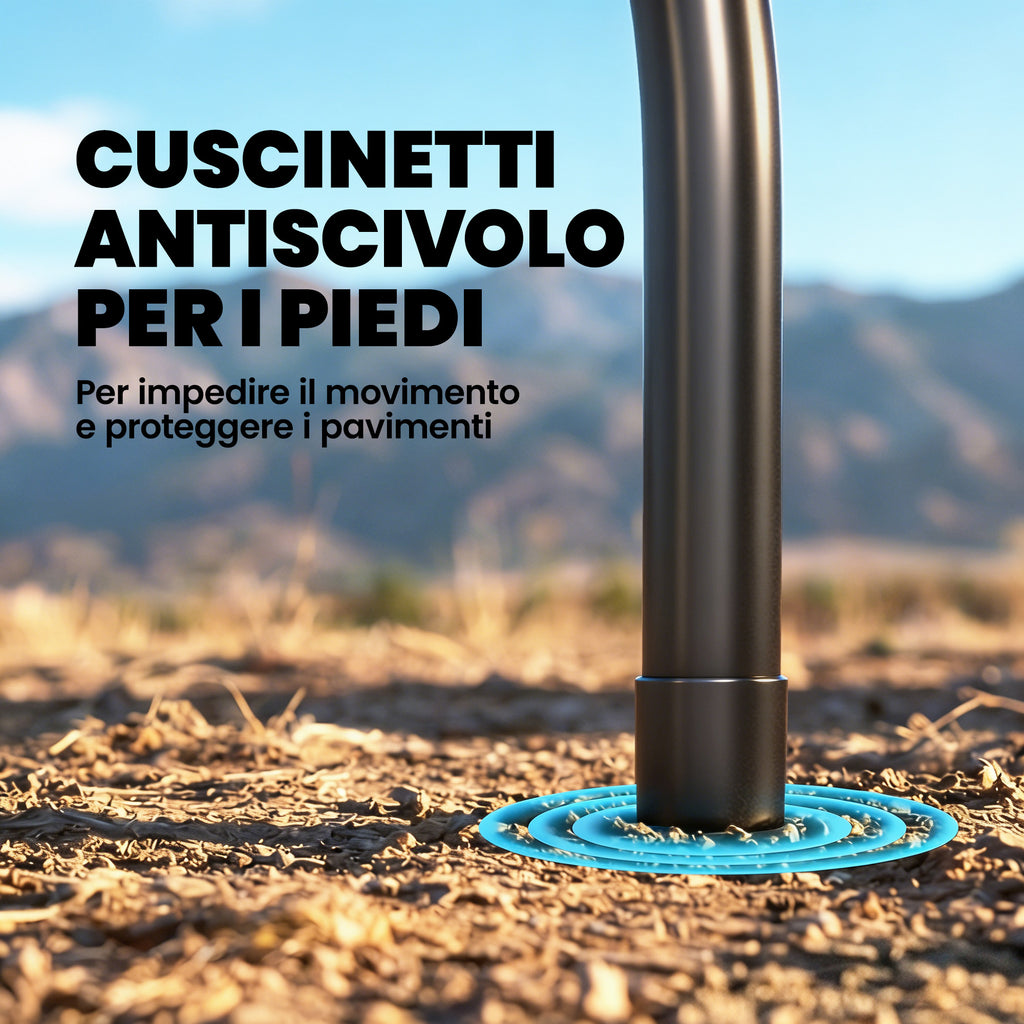 Set Tavolo e Sedie da Campeggio 5 Pezzi con Tavolo Pieghevole e 4 Sedie