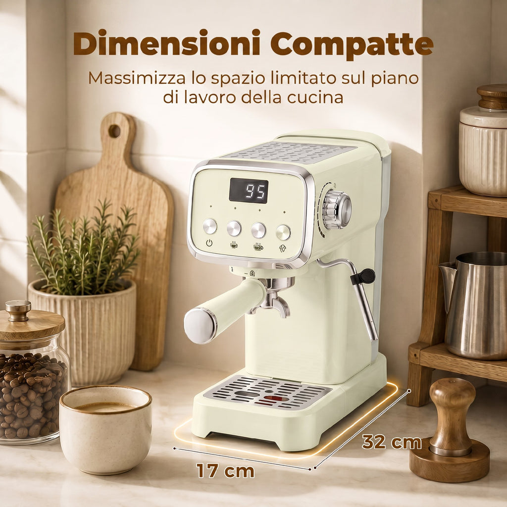 Macchina da Caffè Espresso Semiautomatica 20 Bar