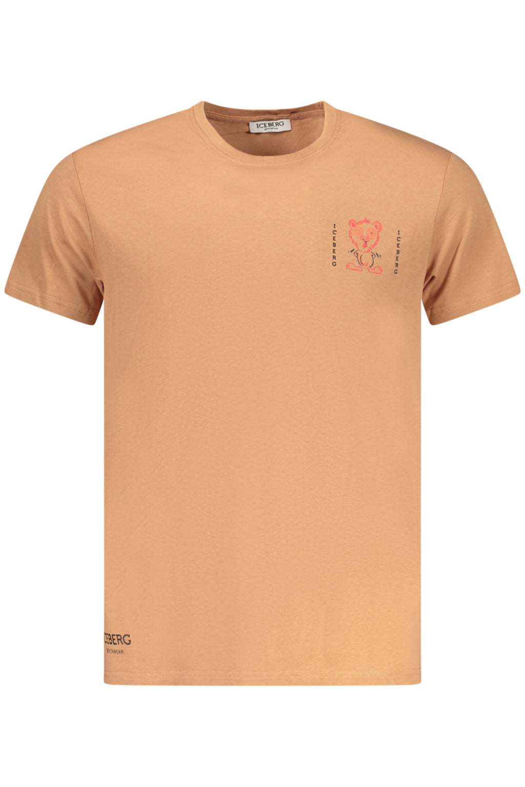 ICEBERG T-SHIRT MANICHE CORTE UOMO MARRONE